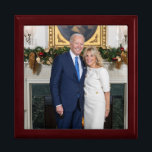 Biden State of the Christmas Union Address   Gift Box<br><div class="desc">A Biden State of the Christmas Union Address - A festive hall, adorned with twinkling lights and adorned with evergreen boughs. A roaring fireplace casts a warm glow upon the gathered crowd. Santa Claus, the esteemed leader of the Christmas Union, rises to address the assembly. - "My fellow Elves, Reindeer,...</div>