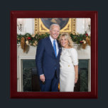 Biden State of the Christmas Union Address   Gift Box<br><div class="desc">A Biden State of the Christmas Union Address - A festive hall, adorned with twinkling lights and adorned with evergreen boughs. A roaring fireplace casts a warm glow upon the gathered crowd. Santa Claus, the esteemed leader of the Christmas Union, rises to address the assembly. - "My fellow Elves, Reindeer,...</div>