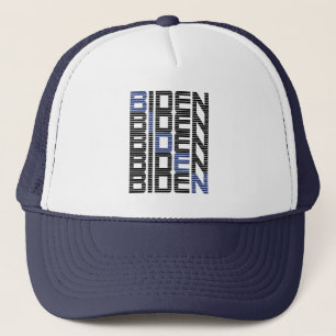 BIDEN text stacks Trucker Hat