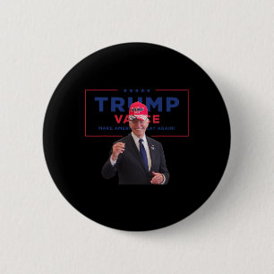 Biden Wear Mega Cap Trump Vance Make American Grea 6 Cm Round Badge