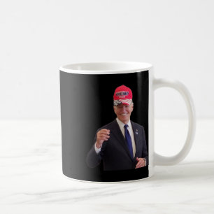 Biden Wears A Trump 2024 Hat Coffee Mug