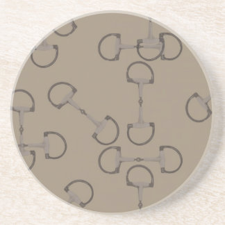 Biege Equestrian Horse Bits Coaster