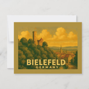 Bielefeld Germany City Art Postcard
