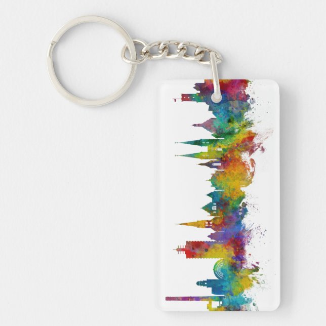 Bielefeld Germany Skyline Key Ring (Front)