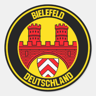 Bielefeld Round Emblem Classic Round Sticker