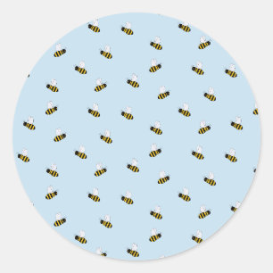 Bienen classic round sticker