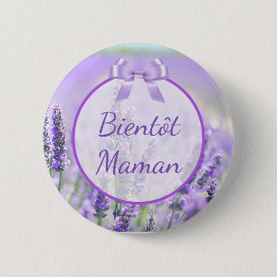 Bientôt  Maman Baby Shower Button