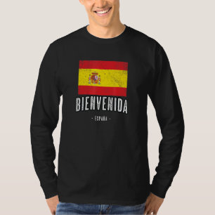 Bienvenida Spain Es Flag City - Bandera Ropa - T-Shirt