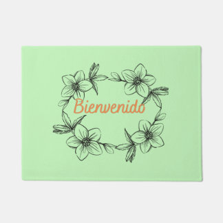 BIENVENIDO. MEANING WELCOME (ESPANOL) DOORMAT
