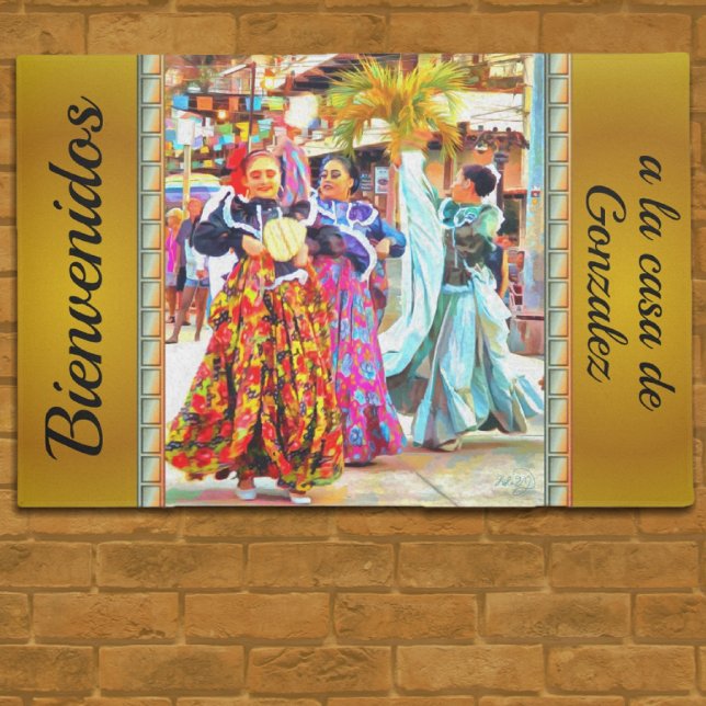 Bienvenidos Mexican Festival Dancers 2549 Doormat (Creator Uploaded)