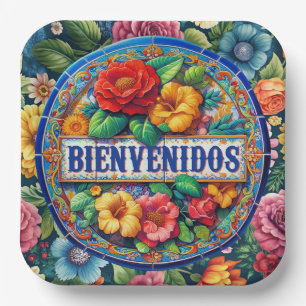 BIENVENIDOS - So Pretty! Paper Plate