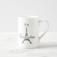 "Bienvenue" (Welcome in French)