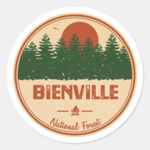 Bienville National Forest Classic Round Sticker