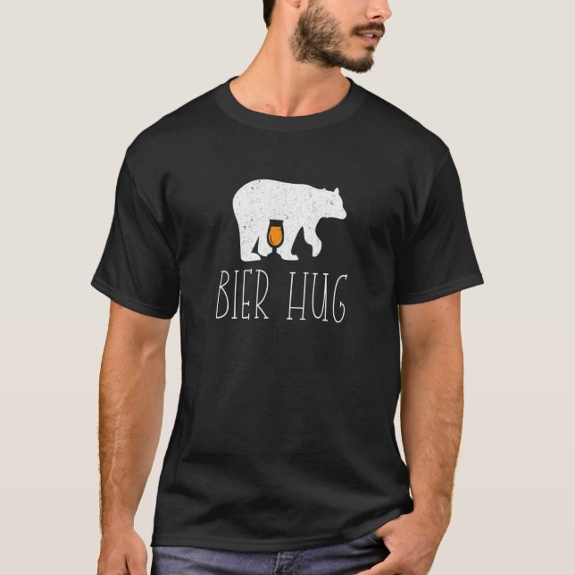 Bier Beer Bear Hug German Beer Mug Party T-Shirt (Front)