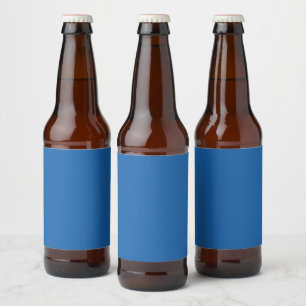 Bier blaues Etikett Beer Bottle Label