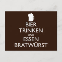 BIER TRINKEN UND ESSEN BRATWURST Okroberfest