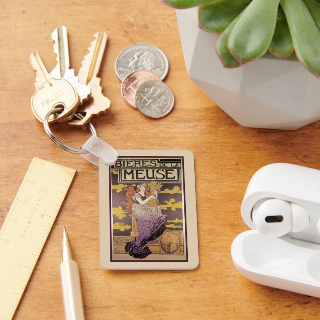 Biere de la Meuse by Marc Auguste Bastard Key Ring (Desk)