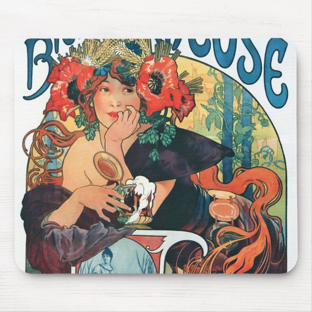 Bieres de la Meuse, Mucha Mouse Pad (Front)