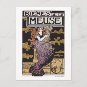 Bieres de la Meuse Promotional Poster Postcard