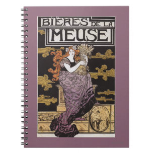 Bieres de la Meuse Promotional Poster Spiral Notebook