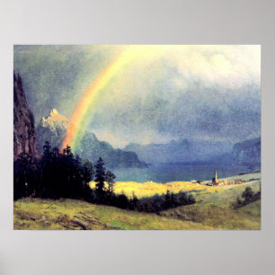 Bierstadt - After the Shower, fine art painting, Poster