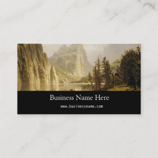 Bierstadt Albert Merced River Yosemite Valley Business Card