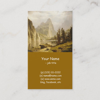 Bierstadt Albert Merced River Yosemite Valley Business Card