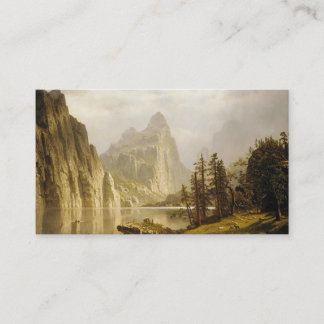 Bierstadt Albert Merced River Yosemite Valley Business Card