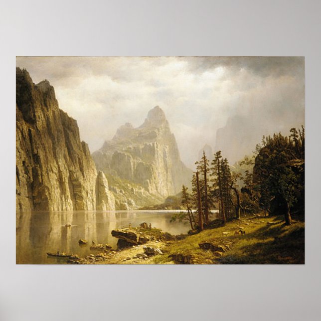 Bierstadt Albert Merced River Yosemite Valley Poster (Front)