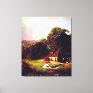 Bierstadt Albert The Old Mill Canvas Print