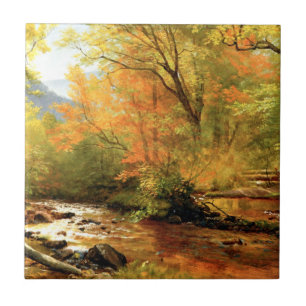 Bierstadt - Brook in Woods, Tile