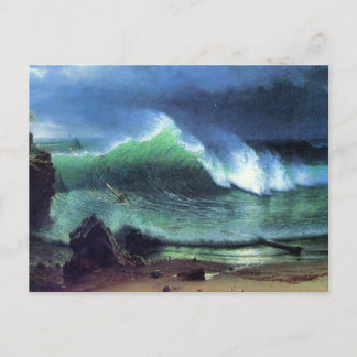 Bierstadt - Emerald Sea, fine art painting, Postcard