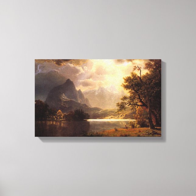 Bierstadt Estes Park Colorado Canvas Print (Front)