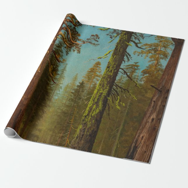 Bierstadt Giant Sequoia Forest Painting Wrapping Paper (Unrolled)