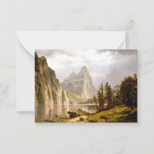 Bierstadt - Merced River, Yosemite Valley Card