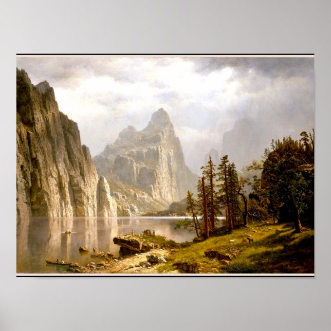 Bierstadt - Merced River, Yosemite Valley Poster (Front)