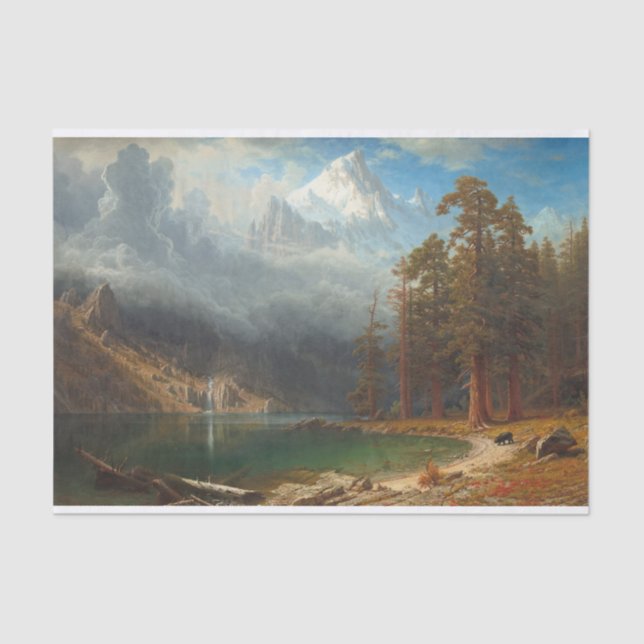 Bierstadt Mount Corcoran Painting Tissue Paper (Front)
