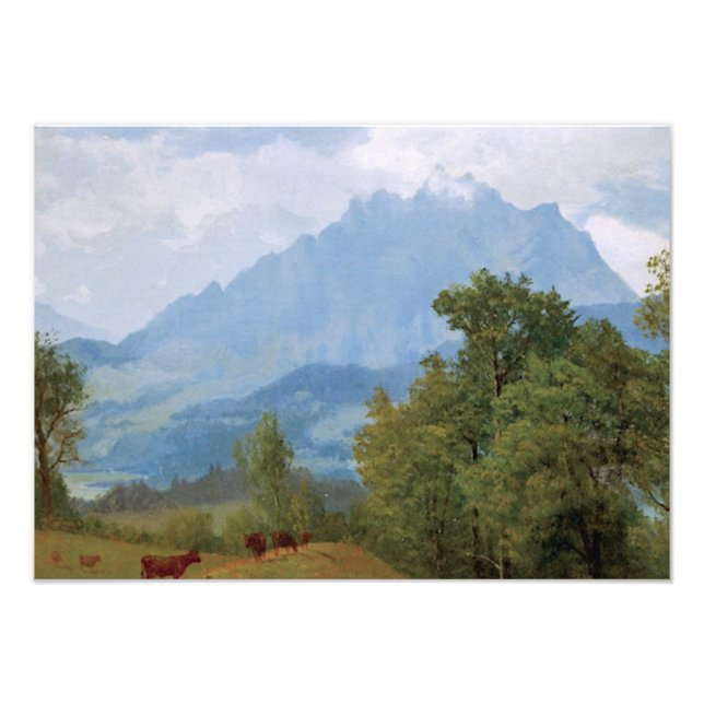 Bierstadt - Mount Pilatus, Switzerland Photo Print (Front)