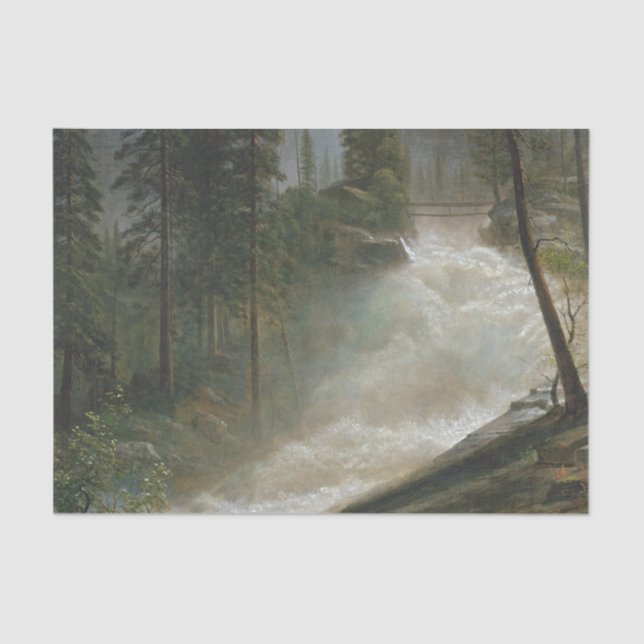 Bierstadt Nevada Fall Painting Tissue Paper (Front)
