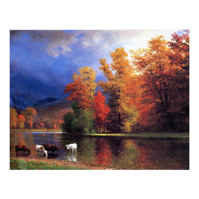 Bierstadt - On the Saco, fine art painting Photo Print (Front)
