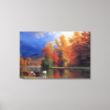 Bierstadt On The Saco Painting