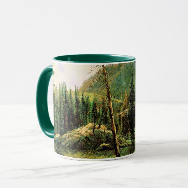 Bierstadt - Sierra Nevada Mountains, fine art Mug (Front Left)