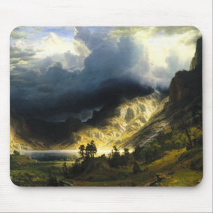 Bierstadt Storm in the Rocky Mountains Mouse Pad