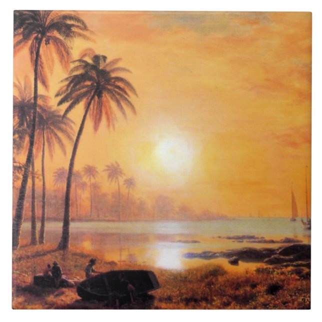 Bierstadt - Tropical Landscape Tile (Front)