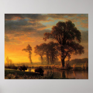 Bierstadt - Western Kansas Poster