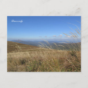 Bieszczady mountains postcard