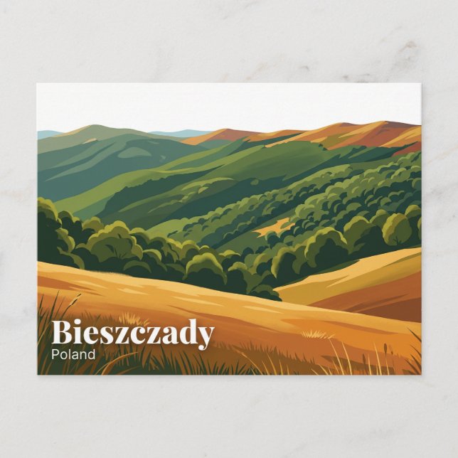 Bieszczady National Park Poland Postcard (Front)