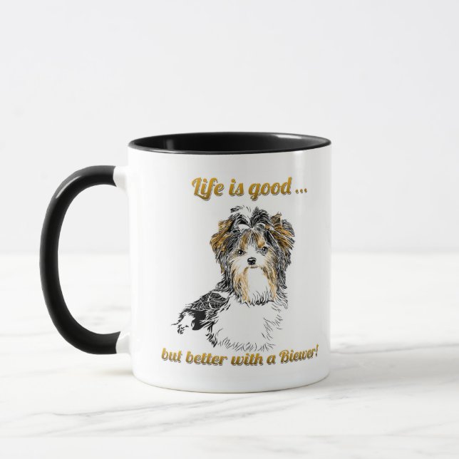 Biewer Boomer Coffee Mug (Left)