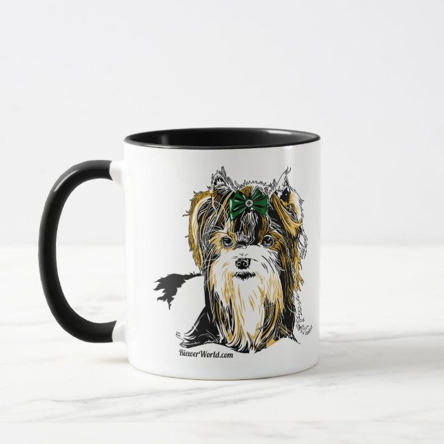 Biewer Terrier Coffee Mug (Left)