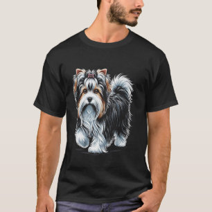 Biewer Terrier Design Dog T-Shirt